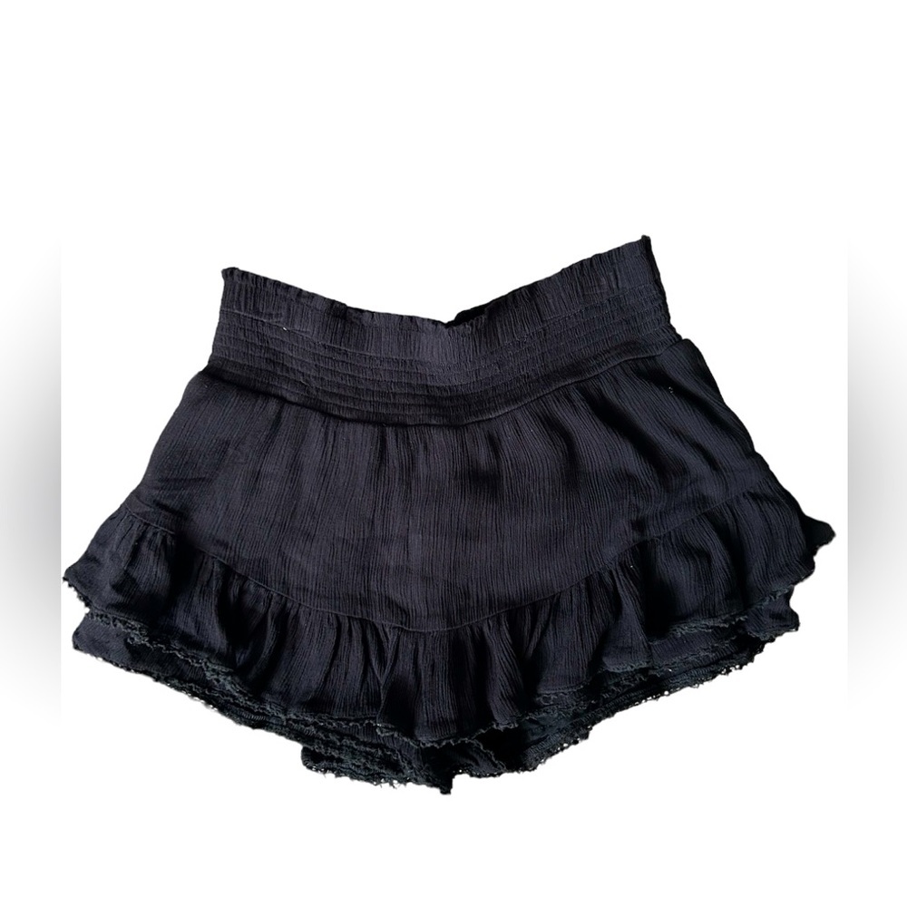 Aeropostale black 100% viscose mini skort size medium